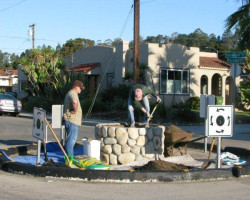 Fairmount Roundabout work